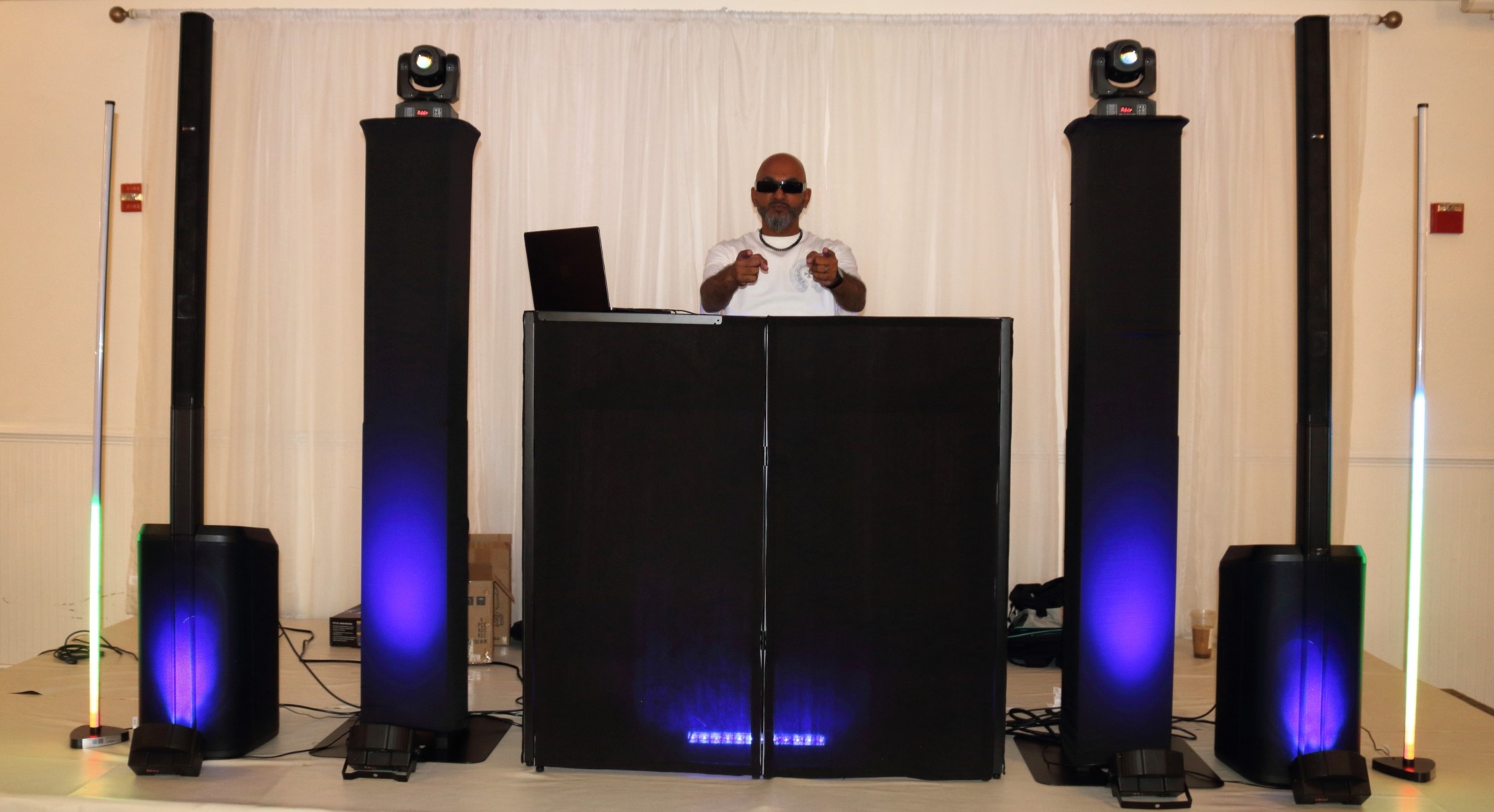 Music setup at the festival